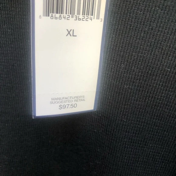 Polo Ralph Lauren NWT men’s black pima cotton vneck sweater size XL